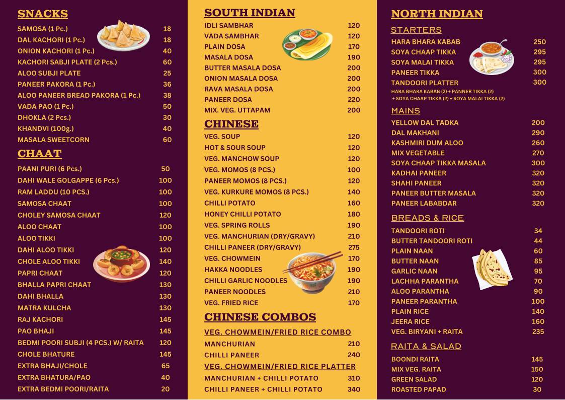 Aggarwal Bikaneri Sweets menu