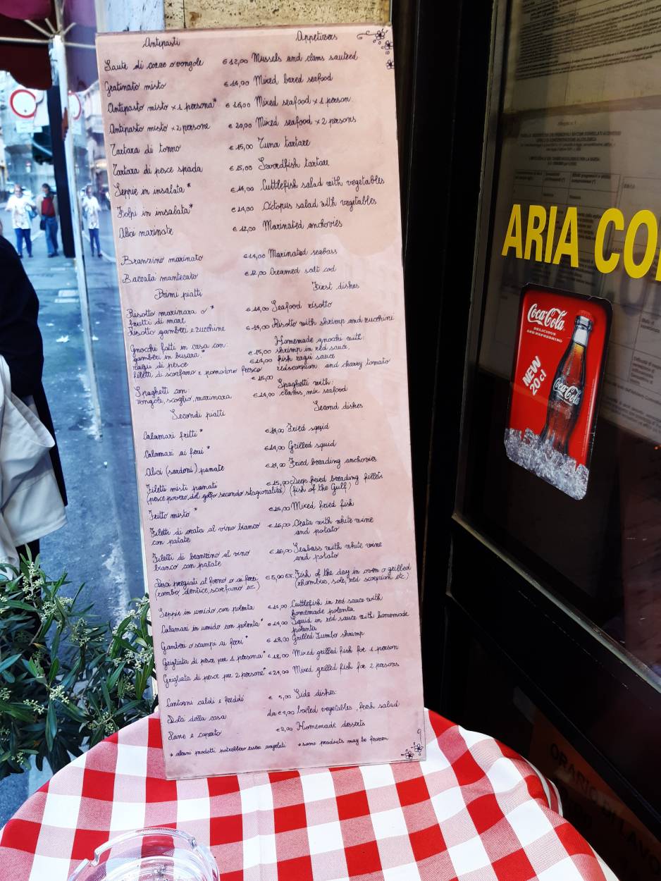 Menu di Al Porton 
