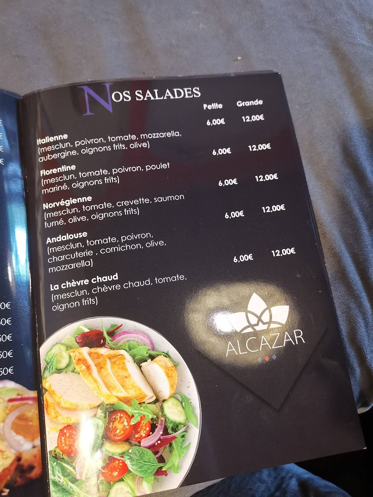Menu de Alcazar
