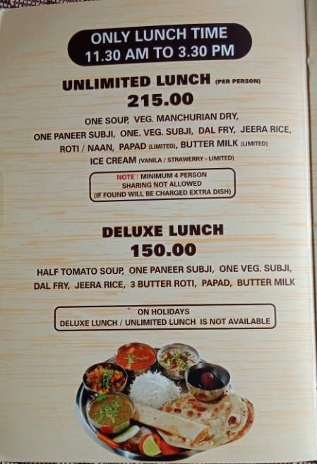 Alpha Restaurant menu