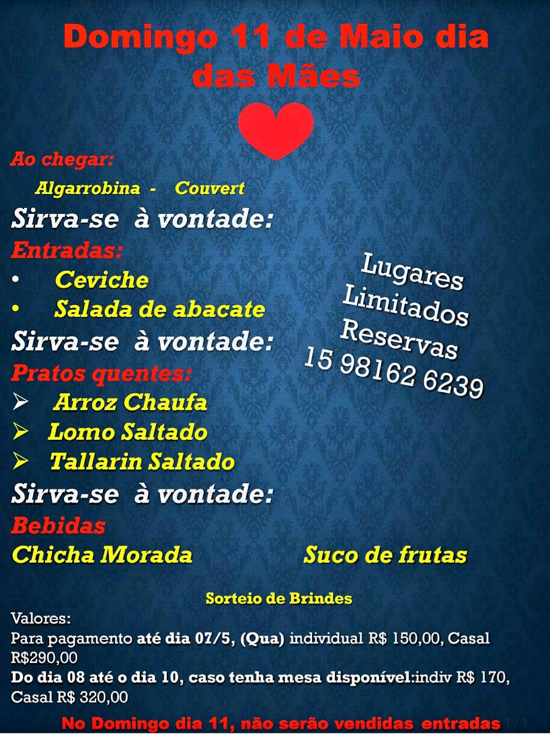 Amor Sabor Peruvian Food cardápio