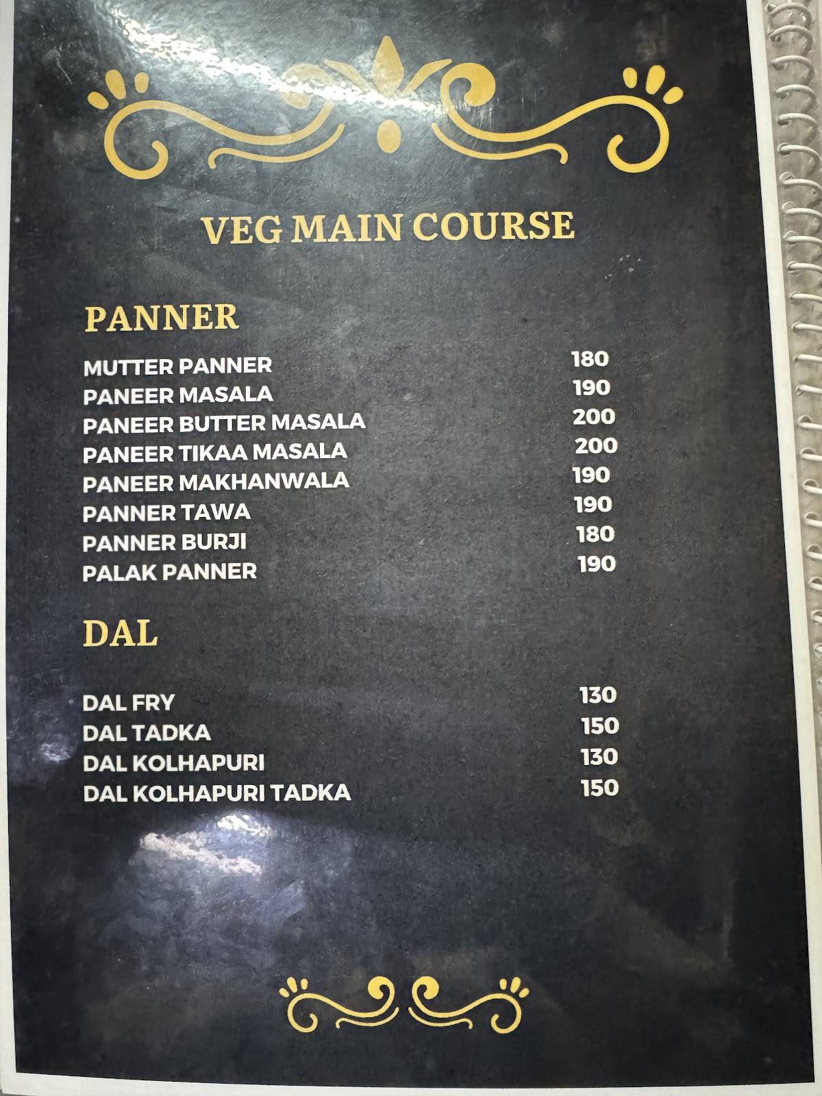 Andhra Mess menu
