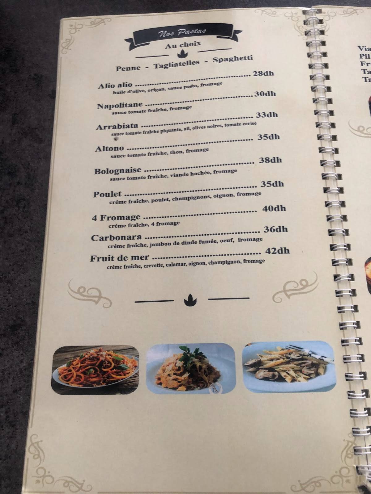 Menu de Arizona