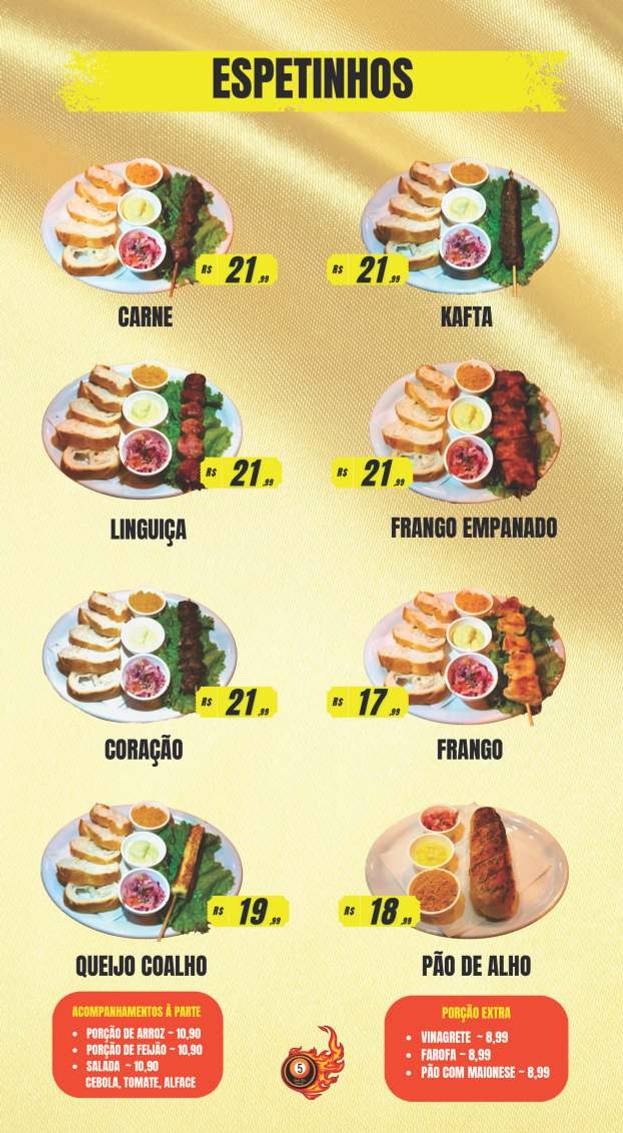 Ball Five Augusta cardápio