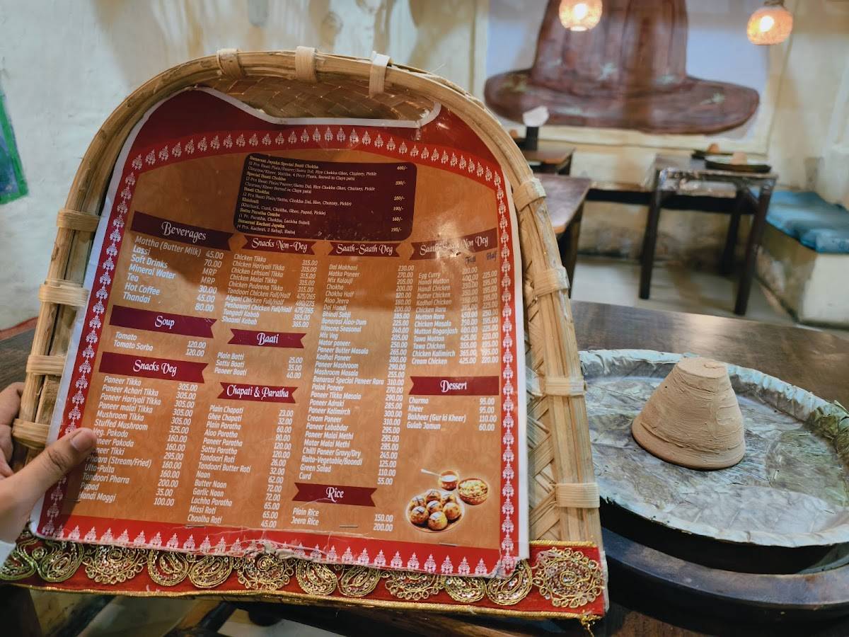 Banarasiya baati chokha menu