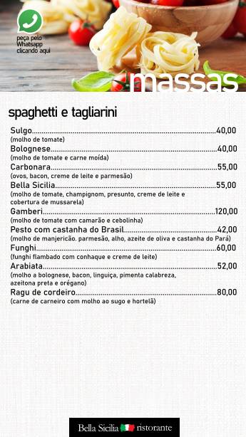 Bella Sicilia Ristorante cardápio