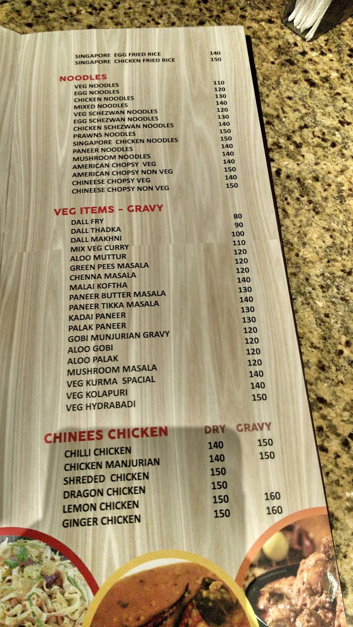 Bim Biz Resto Cafe menu