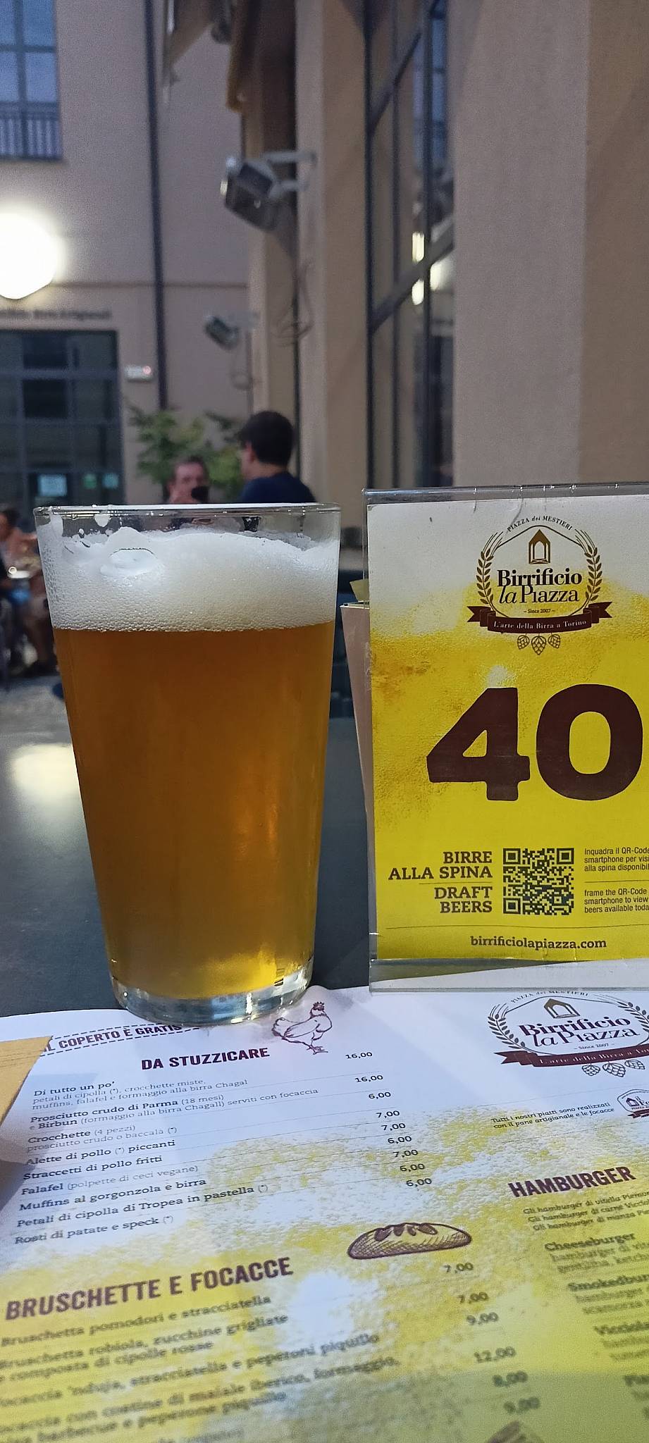 Menu di Birrificio La Piazza 