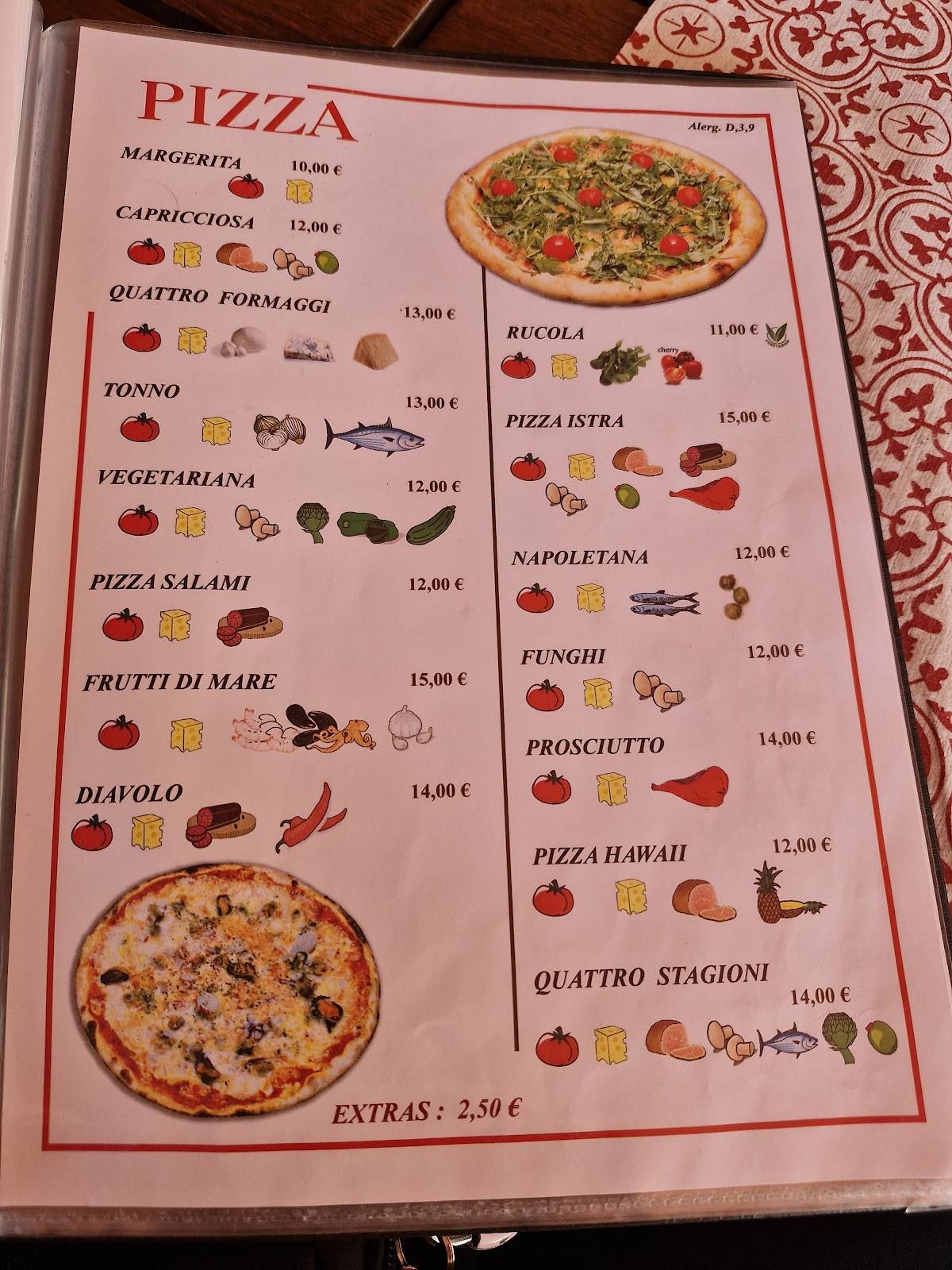 Menu di Bistro Istra 