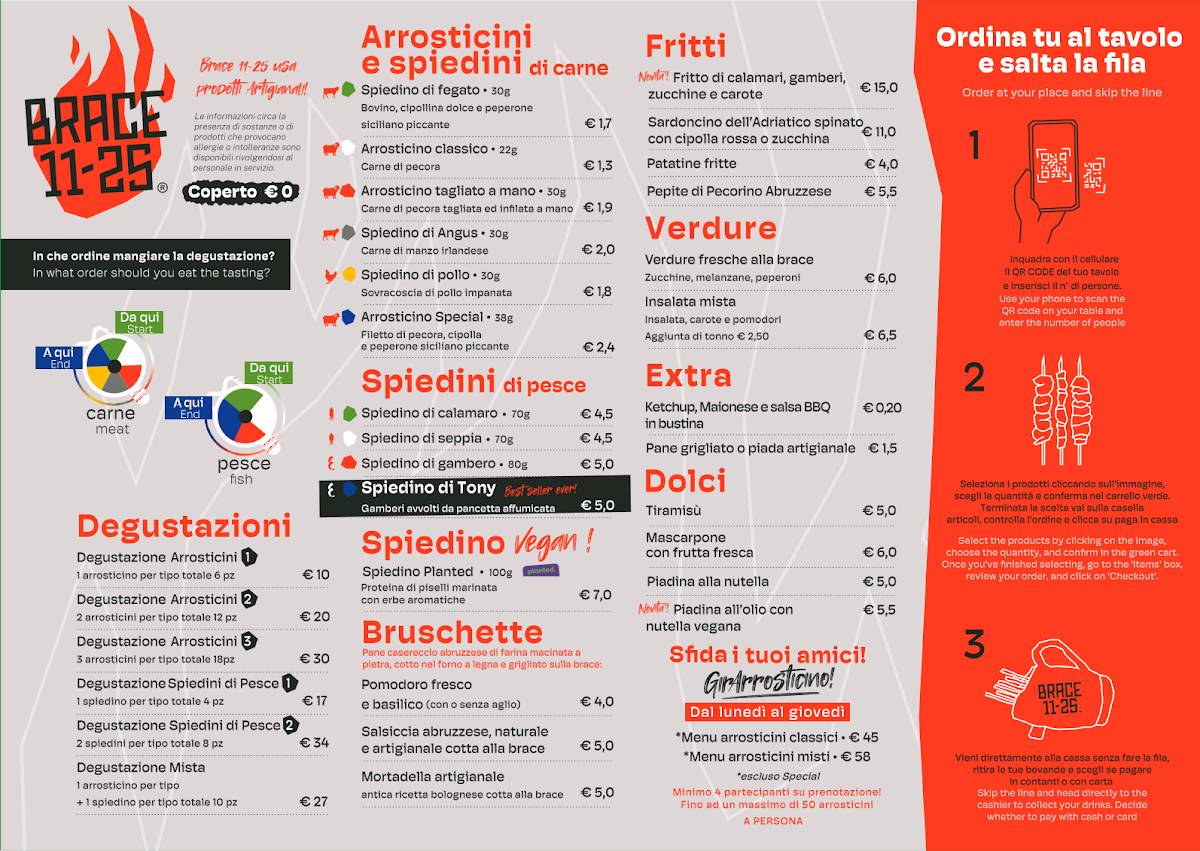 Menu di Brace 11-25 