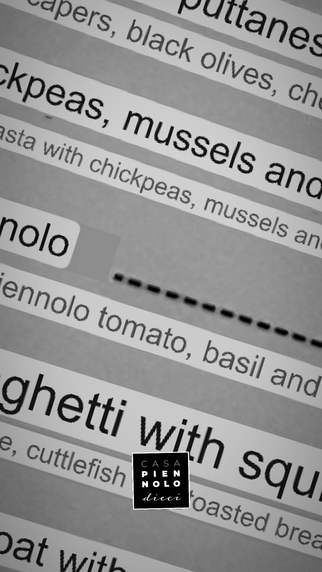 Menu di CASA PIENNOLO 10 