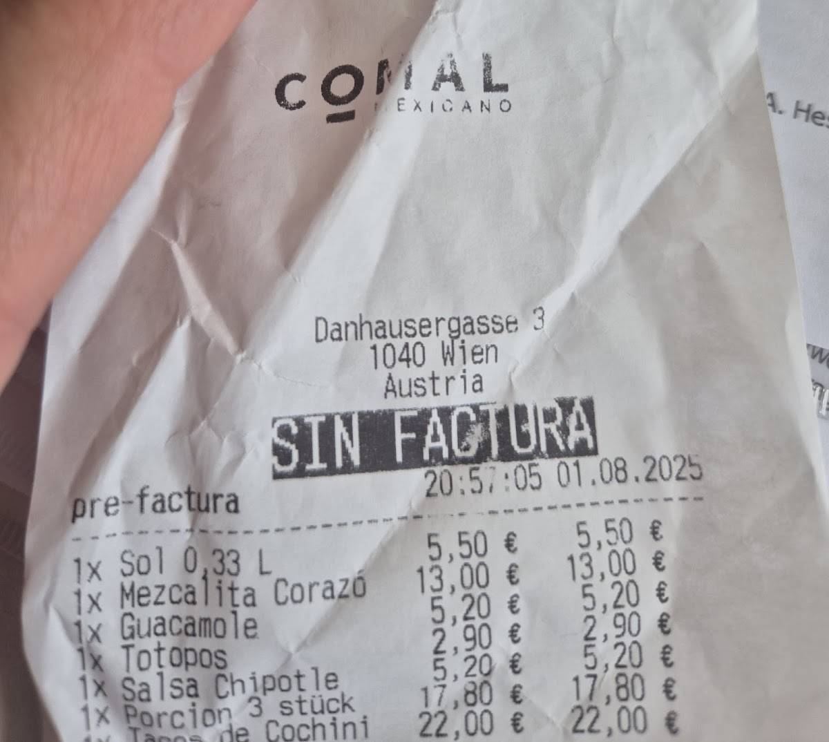 Menu de COMAL