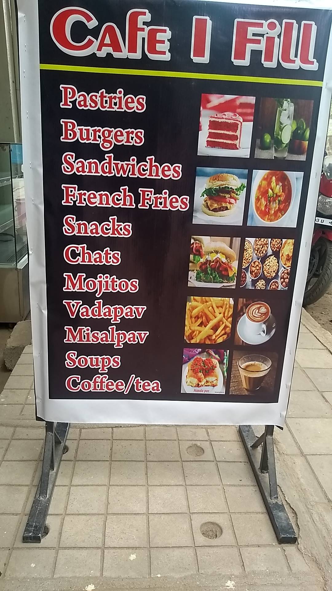 Menu at Cafe I fill, Bengaluru