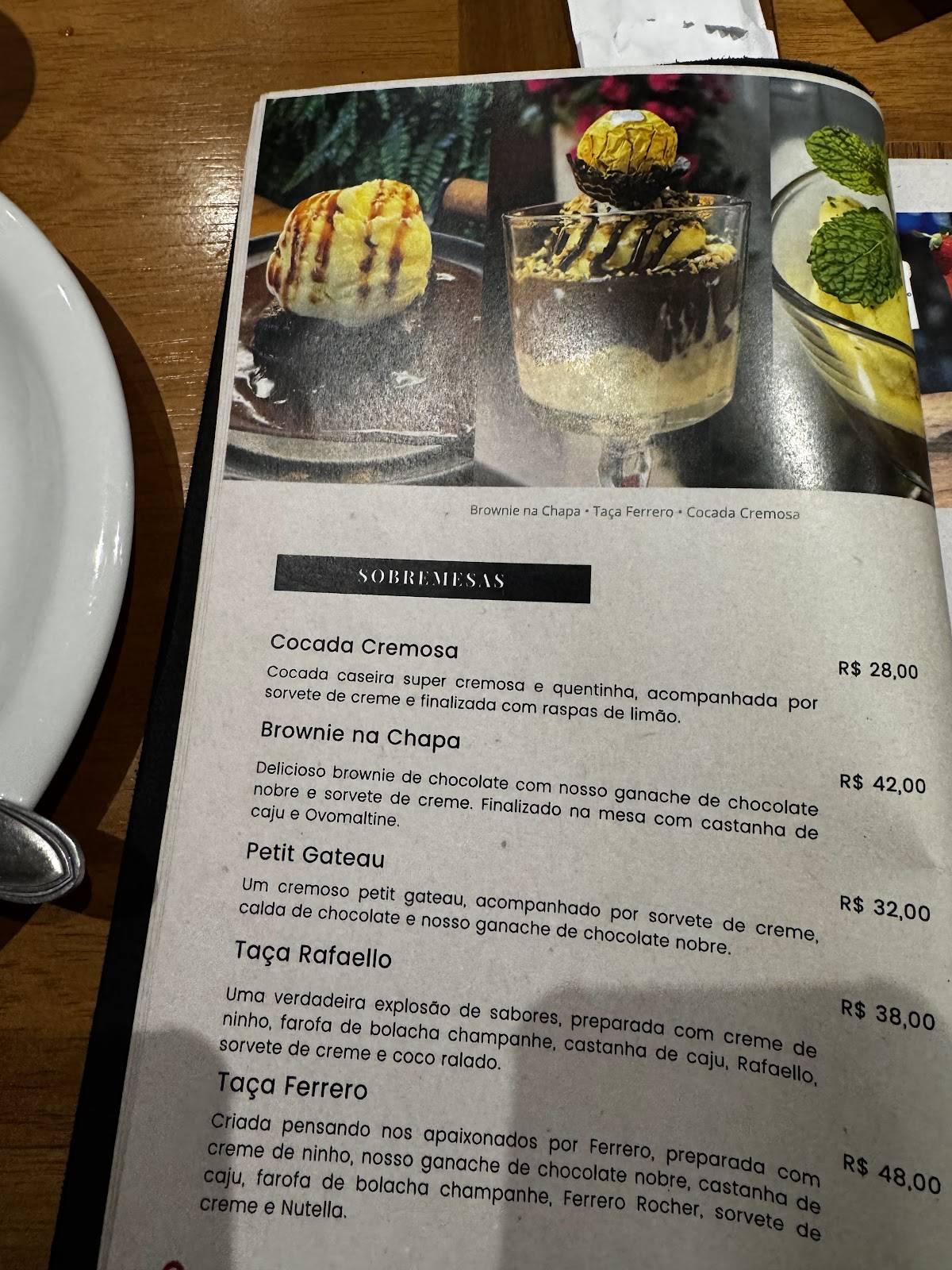 Camon Pizza cardápio