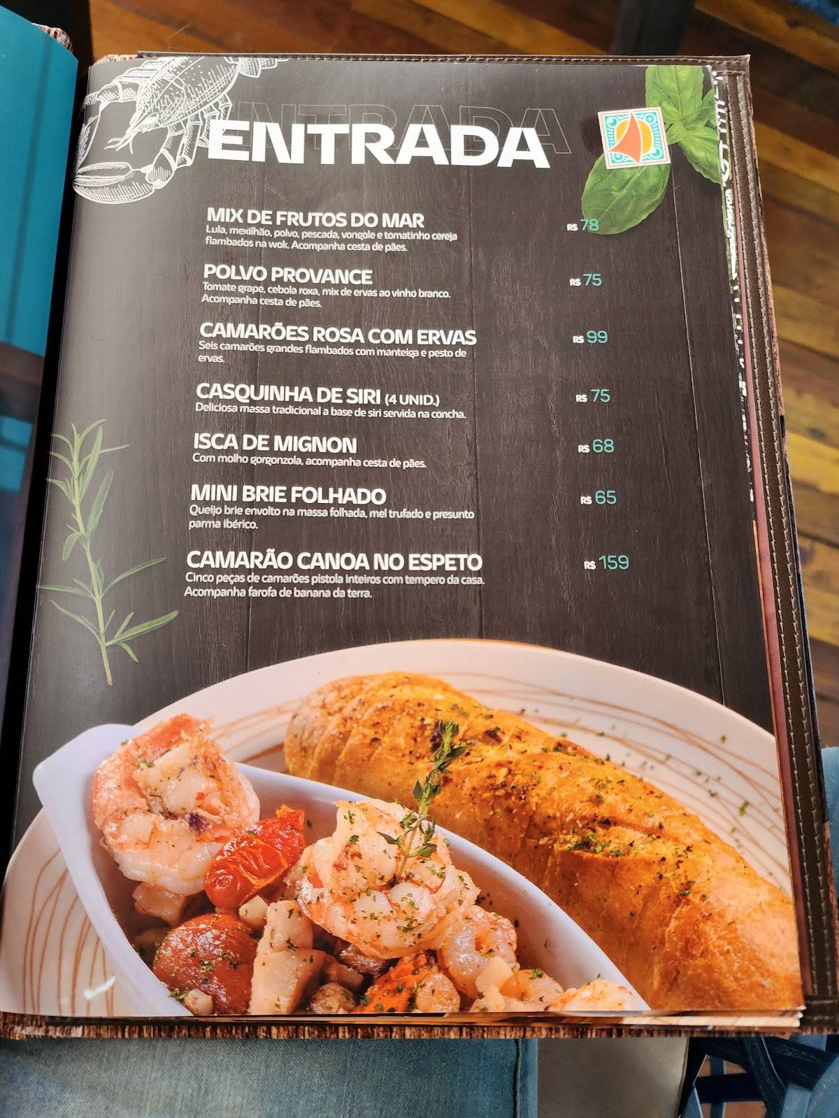 Menu em Canoa Praia Bar e Restaurante, Campinas