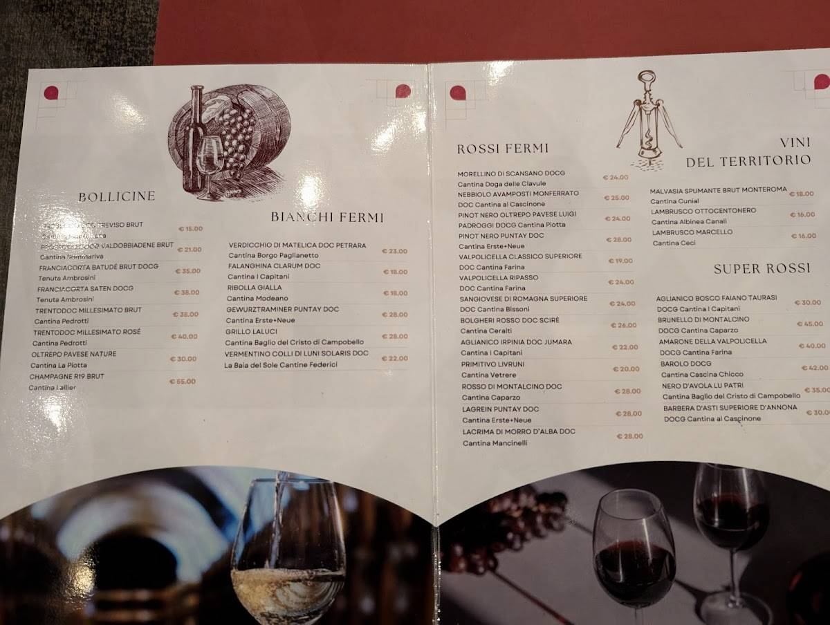 Menu di Casa Mariam 