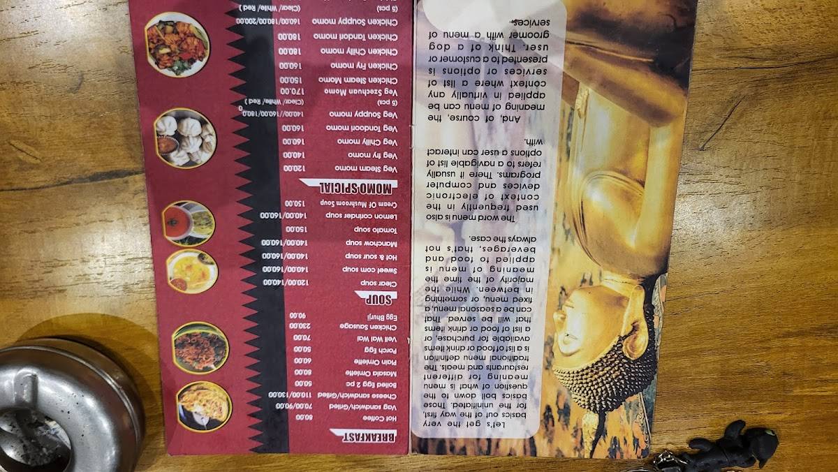 Ccapri Corner menu