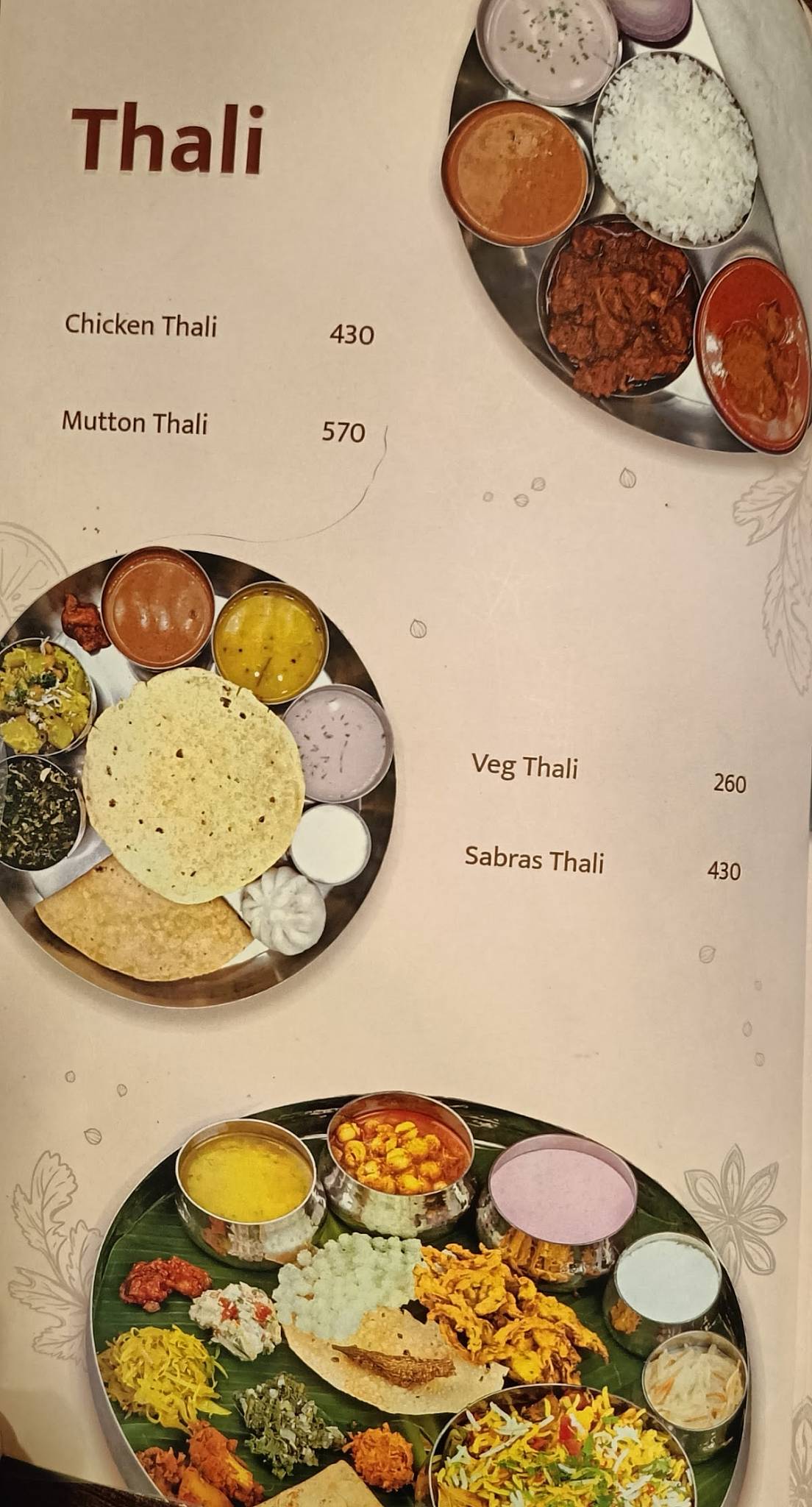 Chaitanya Assal Malvani Bhojangruh menu