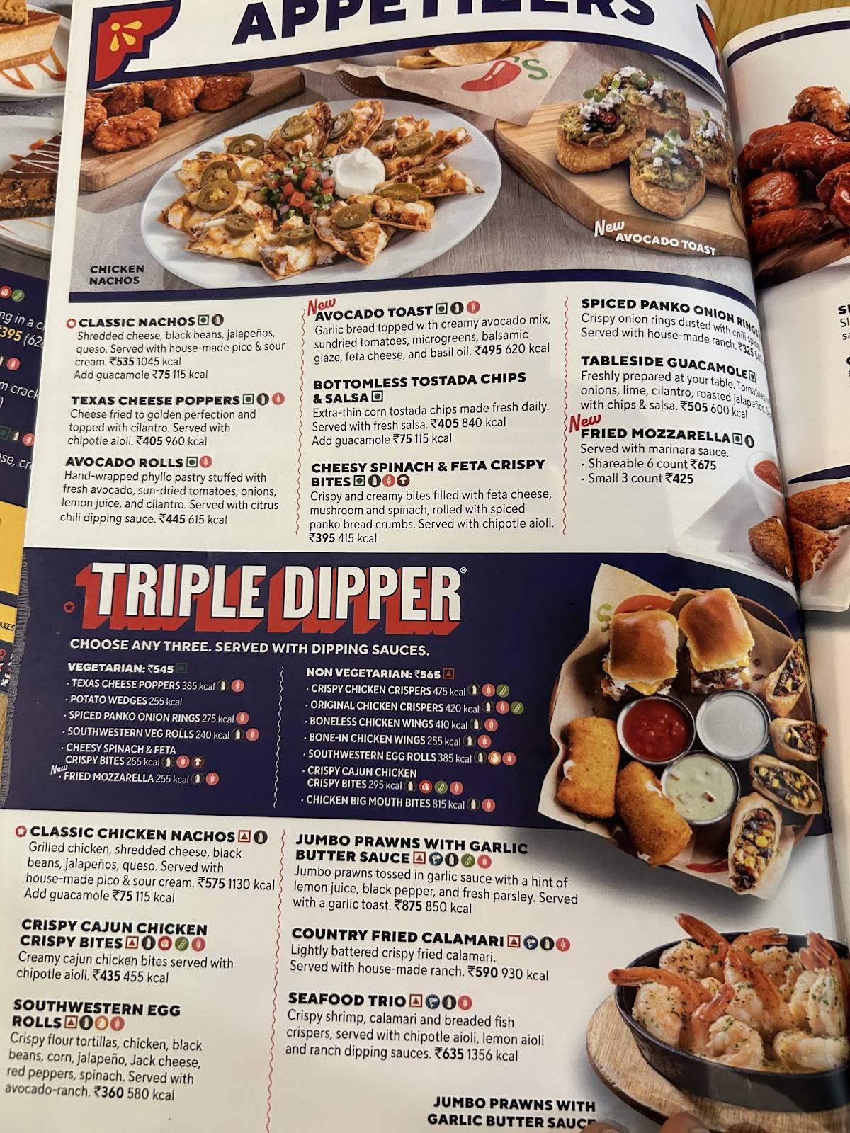 Chili's American Grill menu