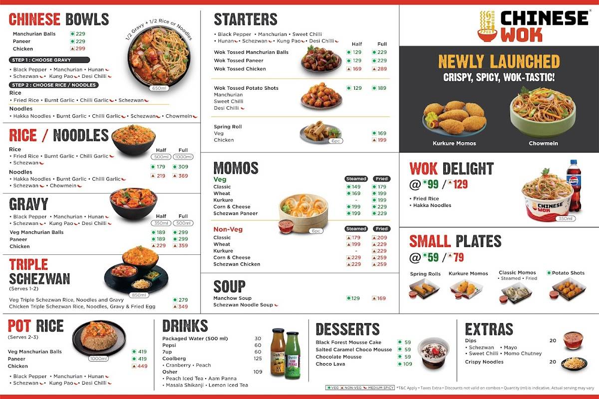 Chinese Wok menu