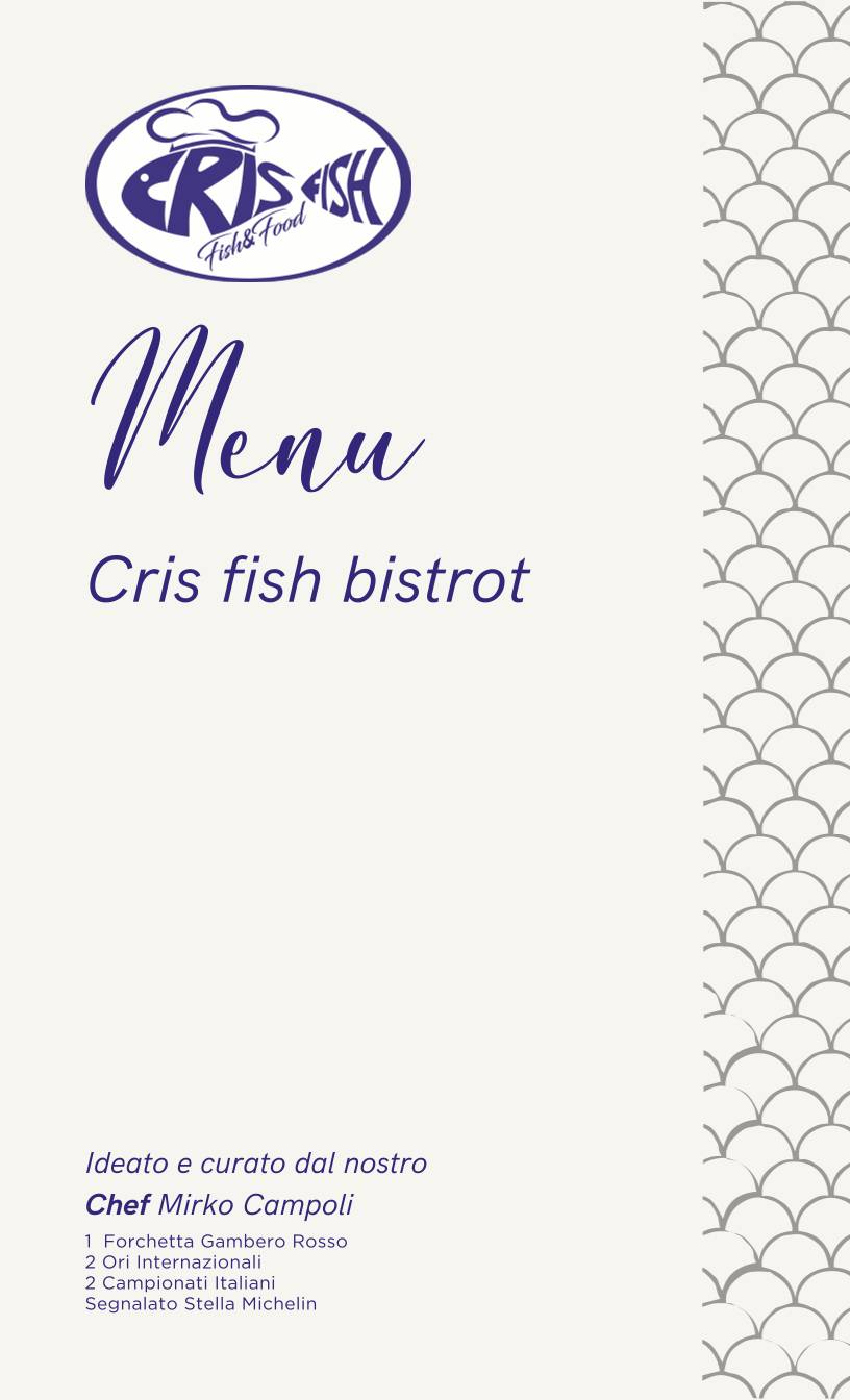 Menu di Cris Fish - Bistrot 