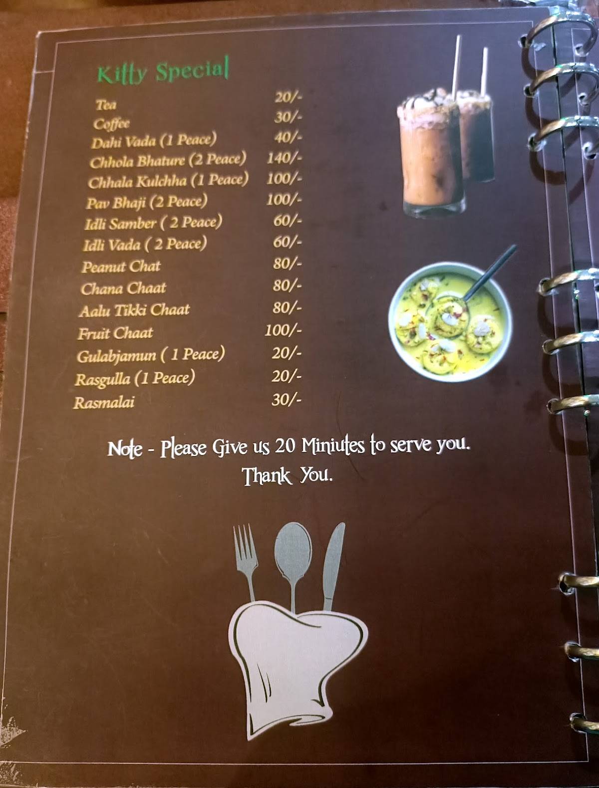 Dawat Restaurant menu