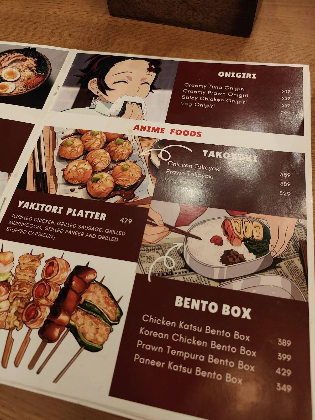 Devil's Burger menu