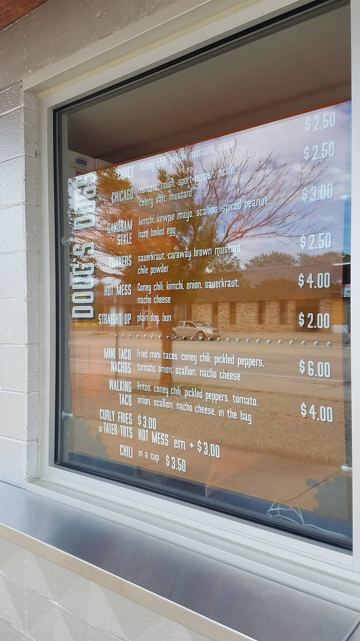 Menu at Doug's Delight restaurant, Hazel Park