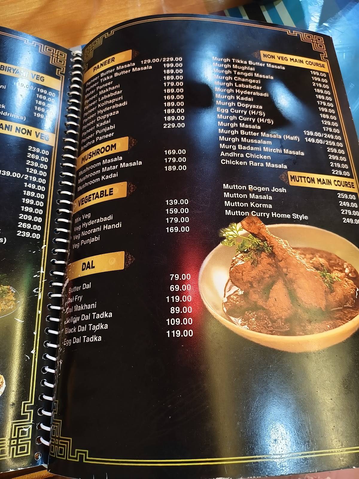 Downtown Delight menu