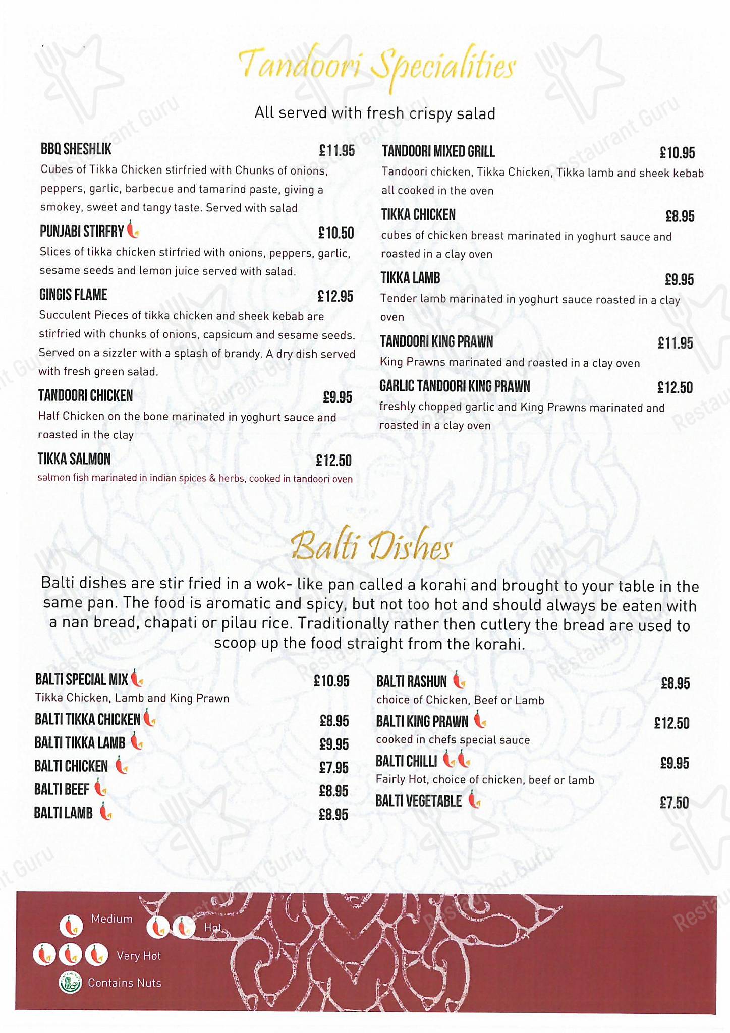 Menu at Eastern Touch restaurant, East Boldon, 2/4 Station Approach