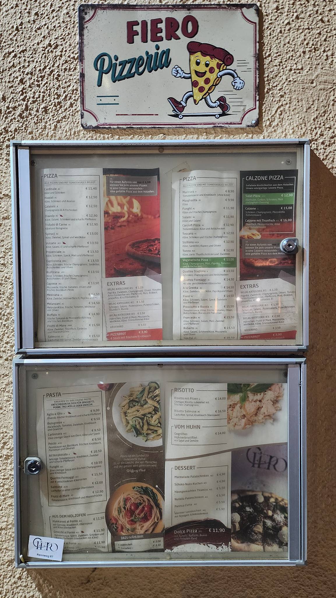 Menu de Fiero Restaurant