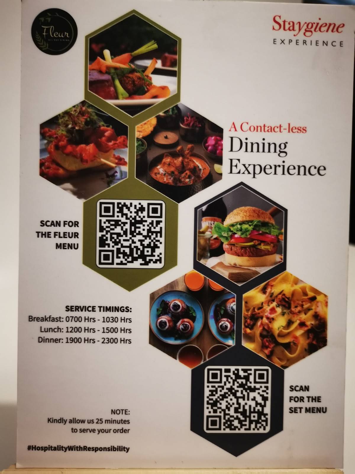 Fleur Restaurant - The Fern Hotel Goregaon menu