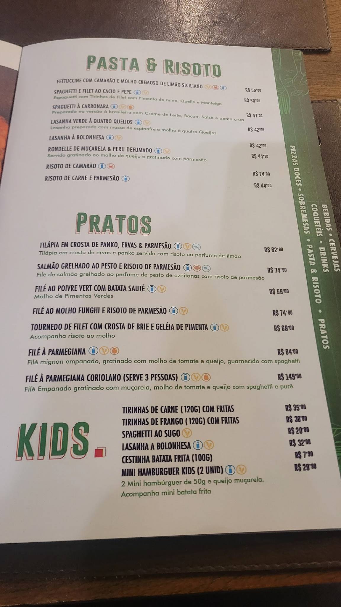 Forneria Coriolano - Restaurante e Pizzaria cardápio