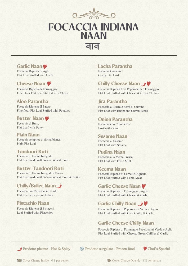 Menu di Gandhi 2 Indian Restaurant 