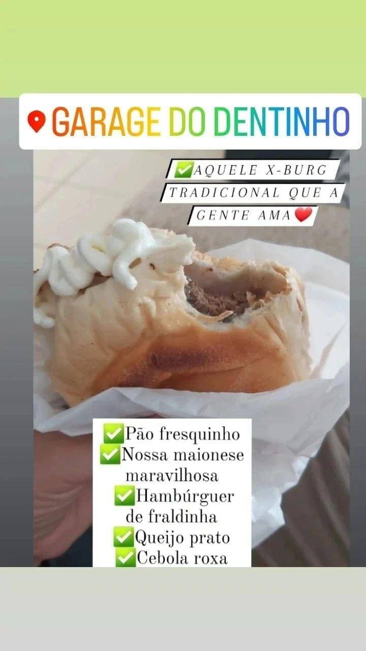 Garage Do Dentinho cardápio
