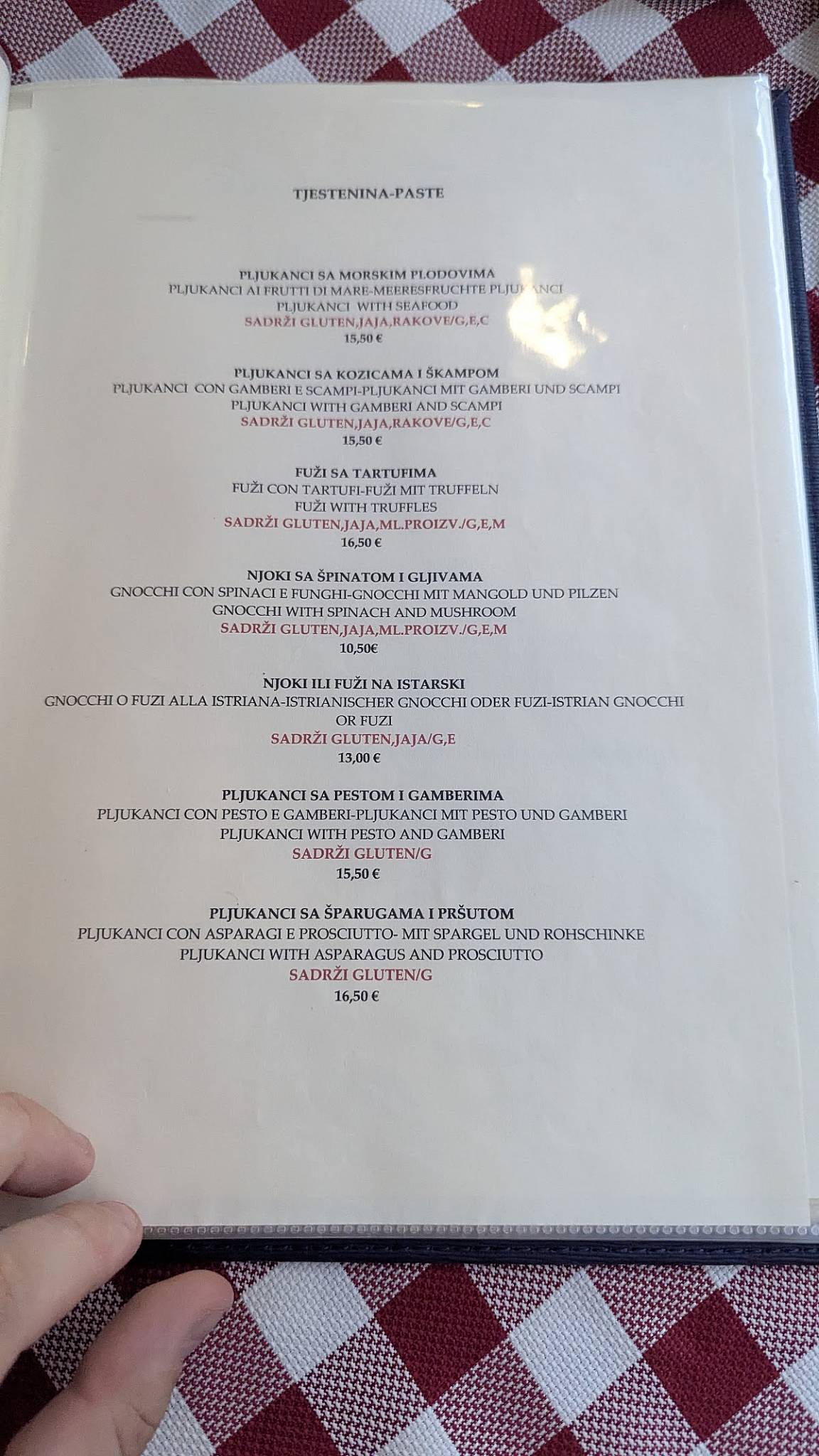 Menu di Gelateria Italia 