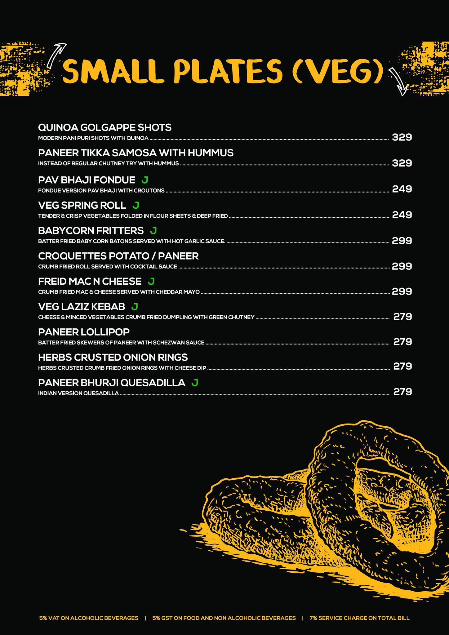 Gold Coins VegX menu