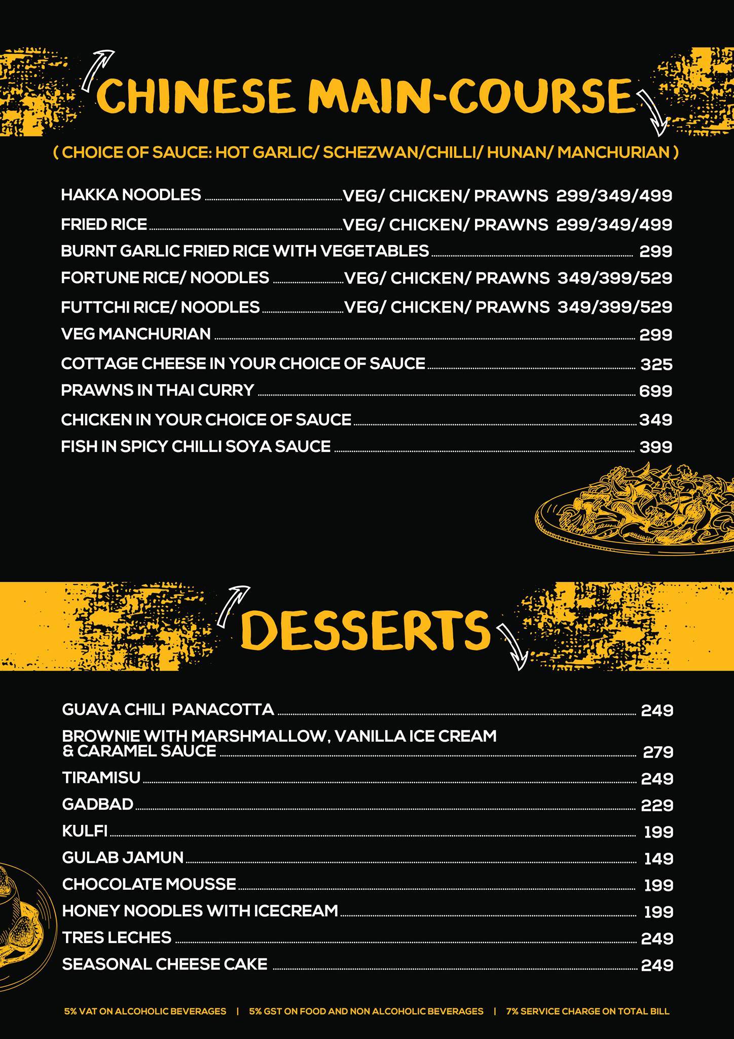 Gold Coins VegX menu
