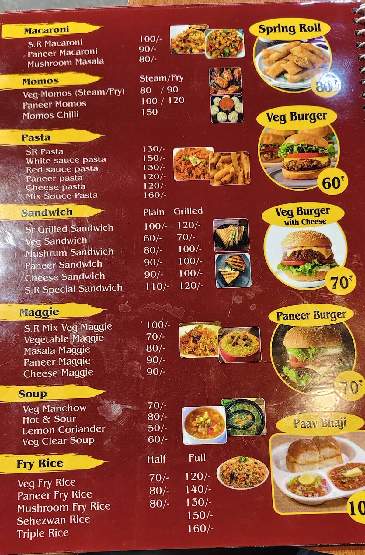 Grand S R Restaurant menu