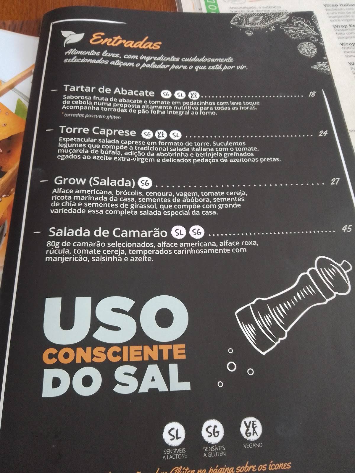 Grow Healthy Food: Café da Manhã, Brunch, Vegana em Fortaleza CE cardápio