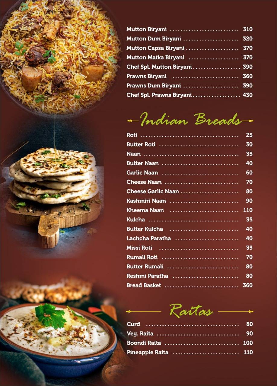 HOTEL SWAD FAMILY RESTAURANT menu