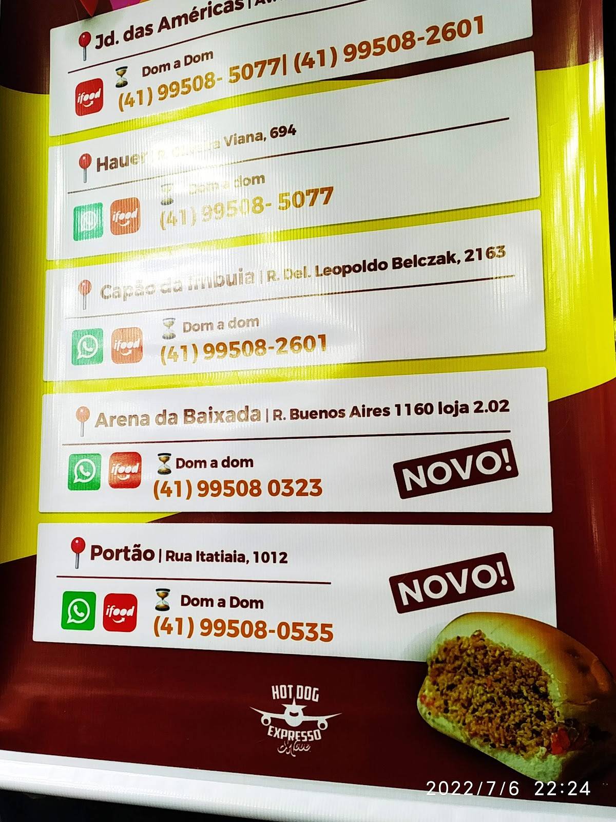 Hot Dog Expresso Move - Capão da Imbuia cardápio