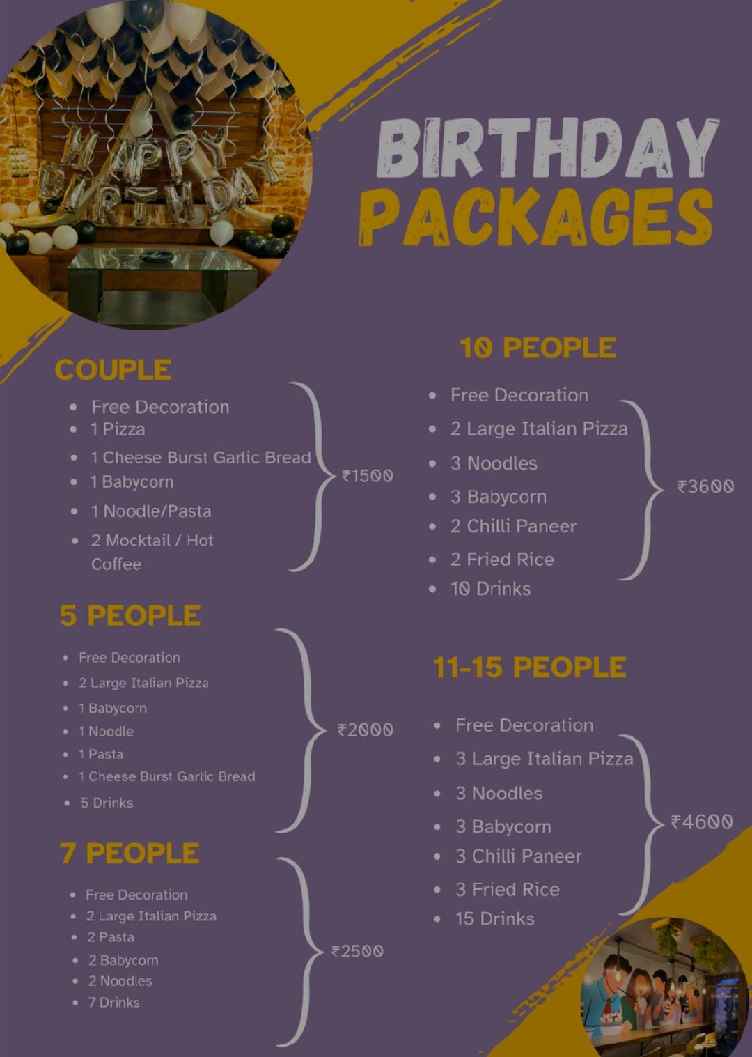 Hungry Heads cafe menu