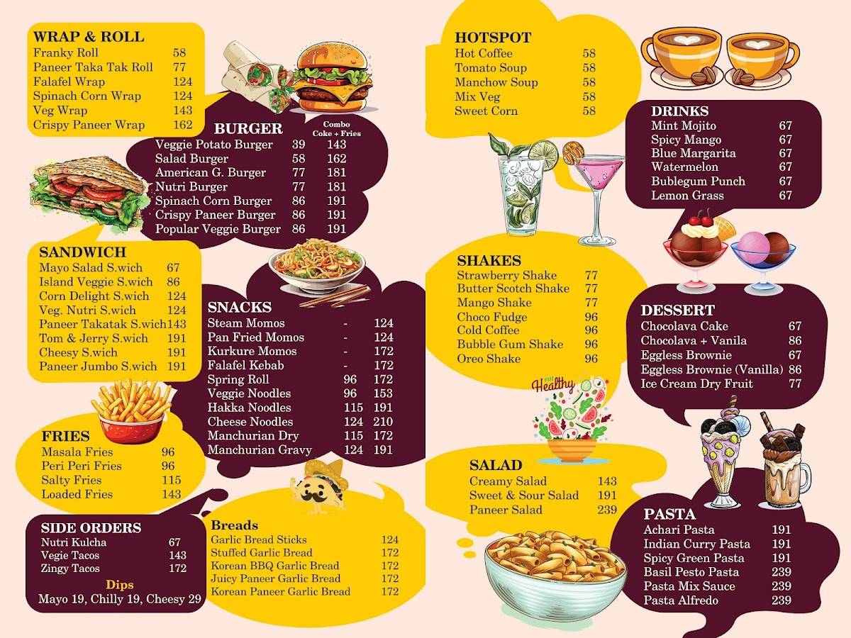 Ivar Veg Corner menu