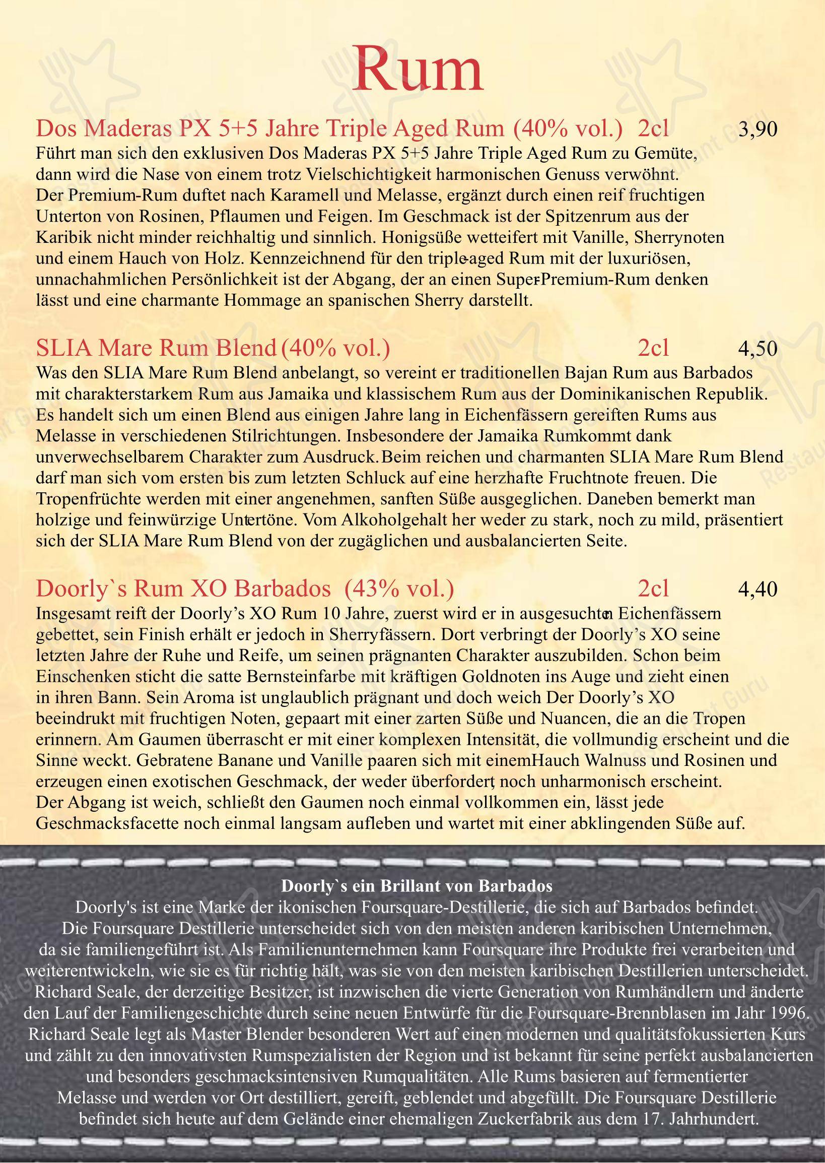 Menu pour Restaurant Journal - Menu