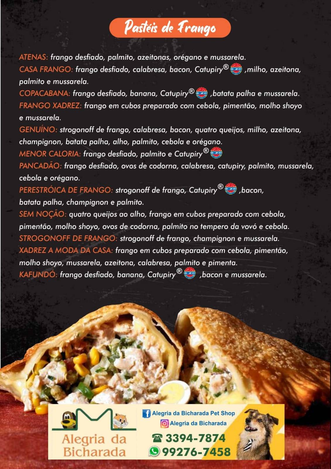 Kafundó Pastelaria cardápio