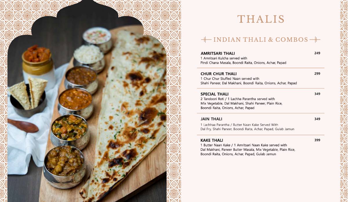 Kake Di Hatti Rishikesh menu