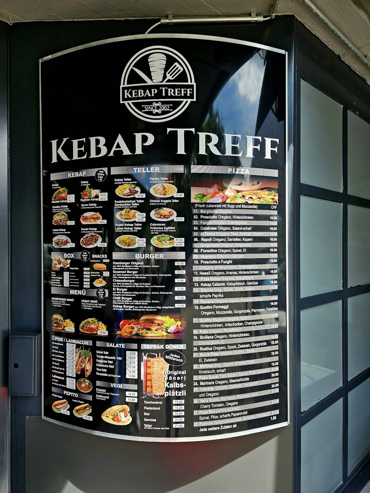 Menu di Kebap Treff Oberwinterthur 