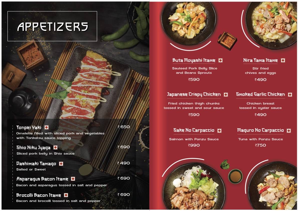 Kogai- Fine Japanese Dining menu