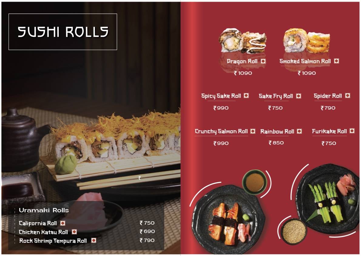 Kogai- Fine Japanese Dining menu